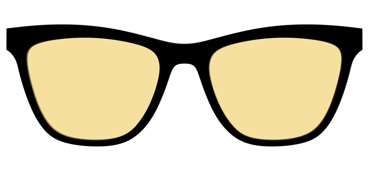 The Black with Driving Lens - Front Top Image - Pair Eyewear