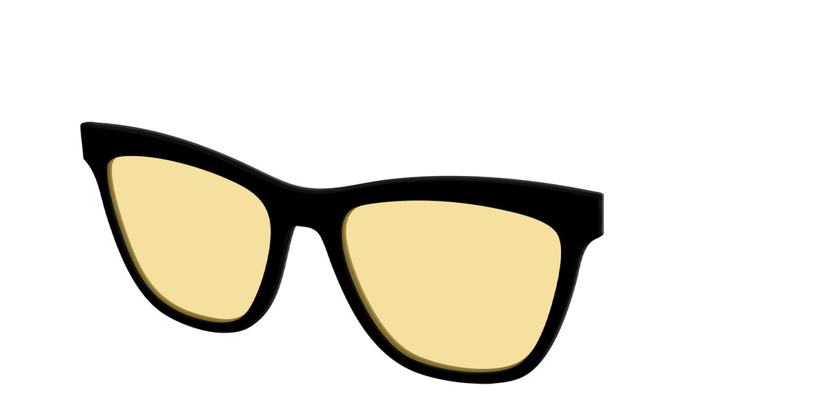 The Black with Driving Lens - Angle Top Image - Pair Eyewear
