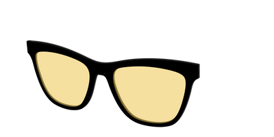 The Black with Driving Lens - Angle Top Thumbnail - Pair Eyewear