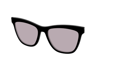 The Black with Gray Gaming lens - Angle Top Thumbnail - Pair Eyewear
