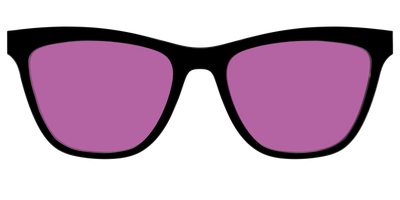 The Black with Violet Golf lens - Front Top Thumbnail - Pair Eyewear