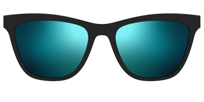 The Polarized Blue Reflective Sun Top - Front Top Thumbnail - Pair Eyewear