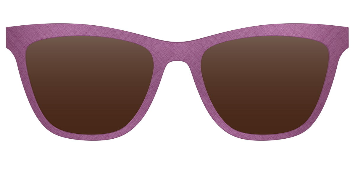 The Polarized Brushed Rose Sun Top - Front Top Image - Pair Eyewear
