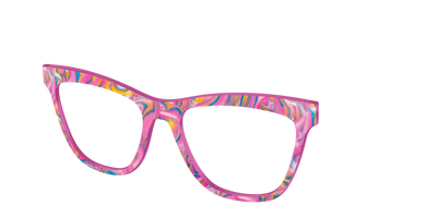 The Bubble Gum Pearl Marble - Angle Top Thumbnail - Pair Eyewear