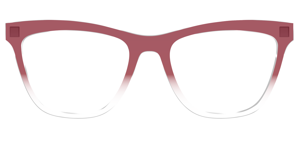 The Burgundy Gradient Crystal - Front Top Image - Pair Eyewear