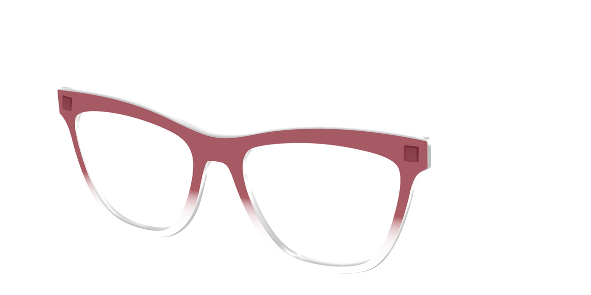 The Burgundy Gradient Crystal - Angle Top Image - Pair Eyewear