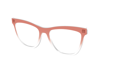 The Burnt Orange Gradient Crystal - Angle Top Thumbnail - Pair Eyewear