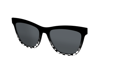 The Polarized Checkerboard Fade Sun Top - Angle Top Thumbnail - Pair Eyewear