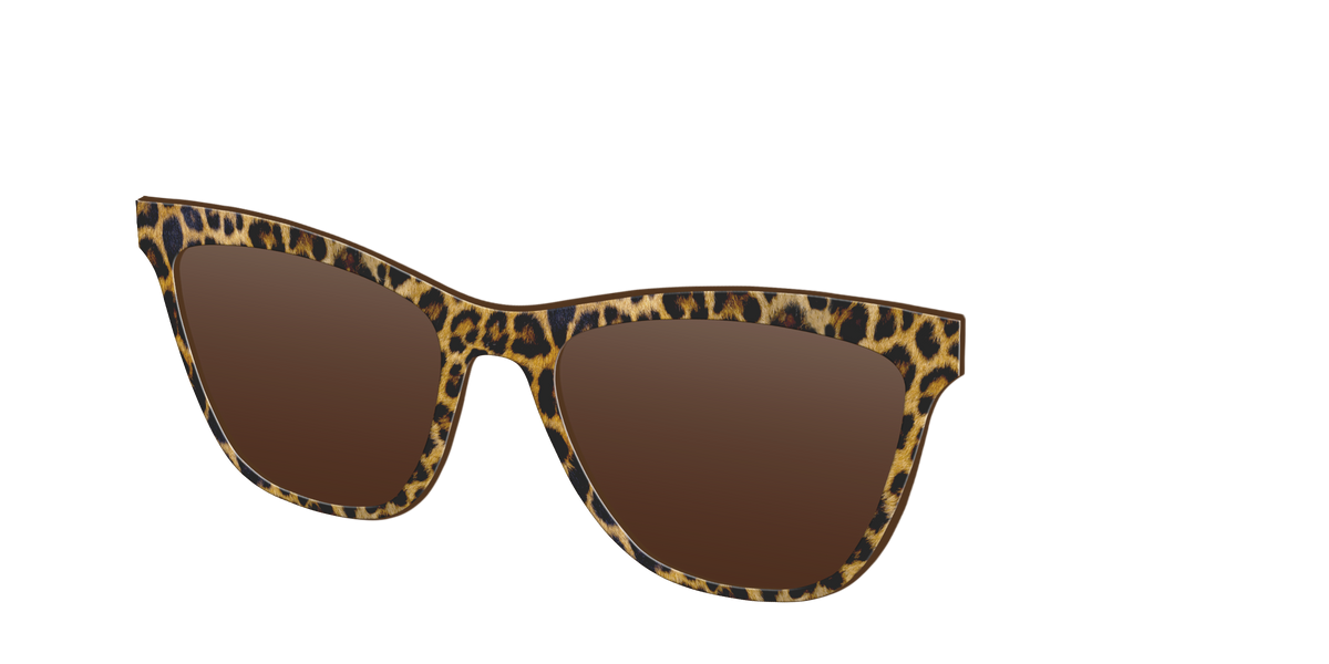 The Polarized Cheetah Spots Sun Top - Angle Top Image - Pair Eyewear