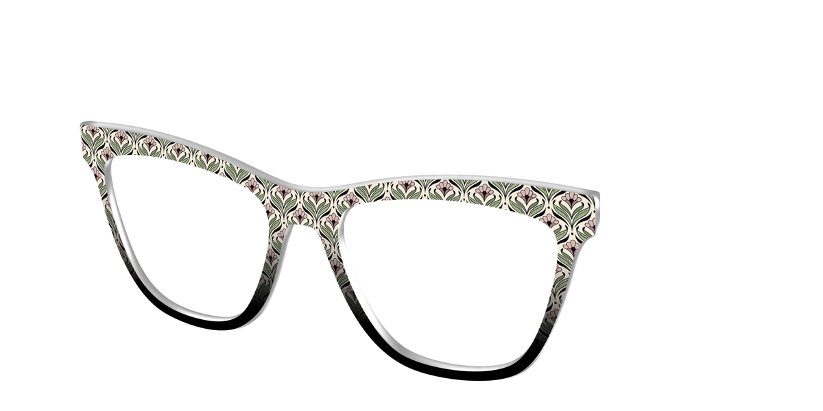 The Deco Floral - Angle Top Image - Pair Eyewear