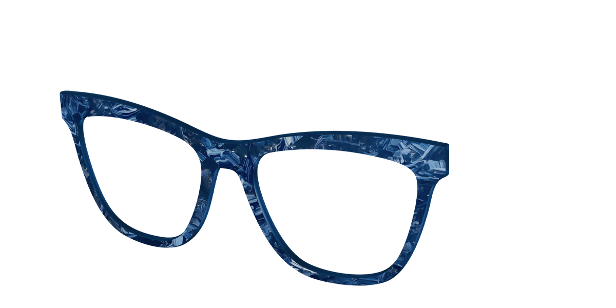 The Deep Slate Pearl Marble - Angle Top Image - Pair Eyewear