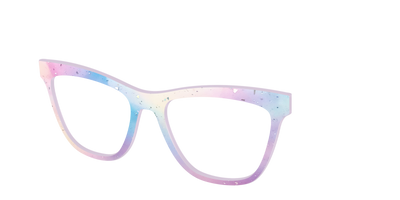 The Dreamy Pastel with Holographic Glitter - Angle Top Thumbnail - Pair Eyewear