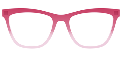The Flamingo to Blush Gradient Crystal - Front Top Thumbnail - Pair Eyewear