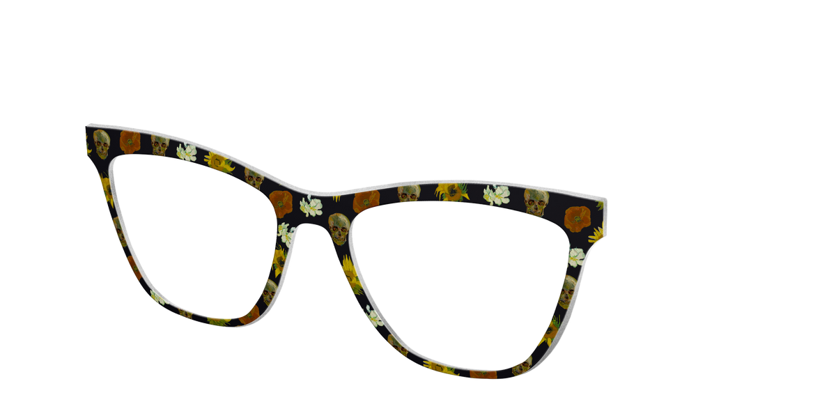The Floral Skulls - Angle Top Image - Pair Eyewear