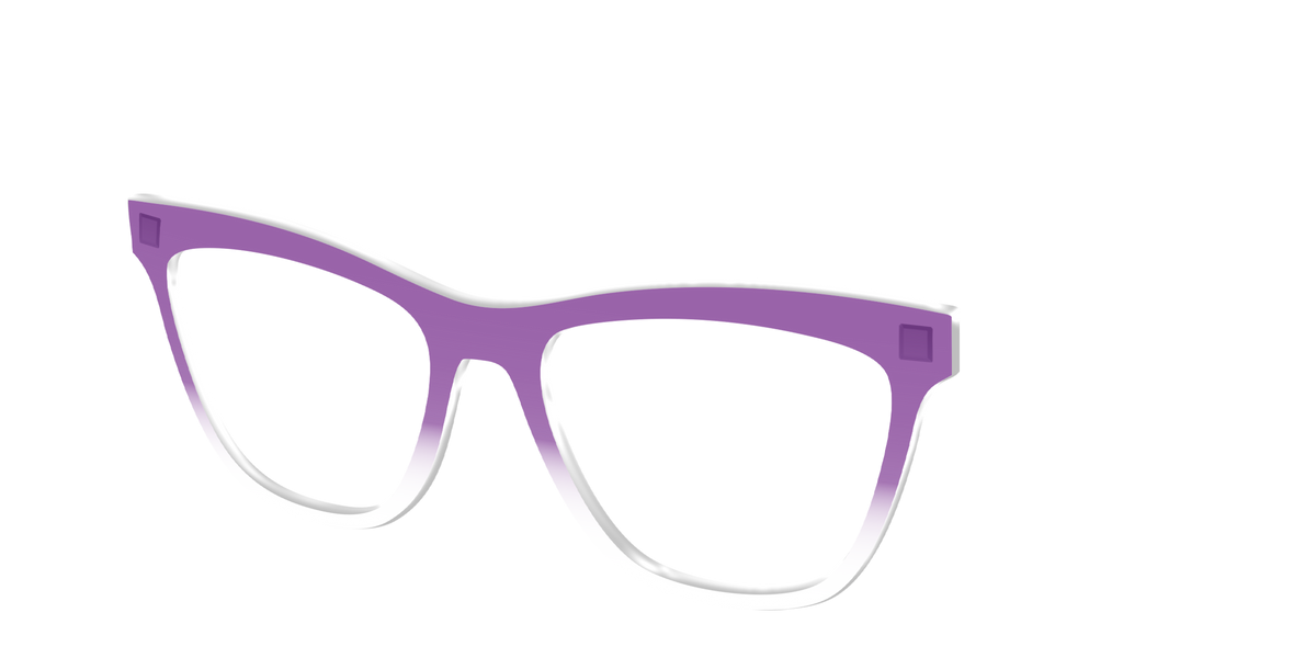 The Grape Gradient Crystal - Angle Top Image - Pair Eyewear