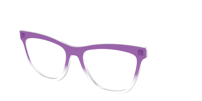 The Grape Gradient Crystal - Angle Top Thumbnail - Pair Eyewear