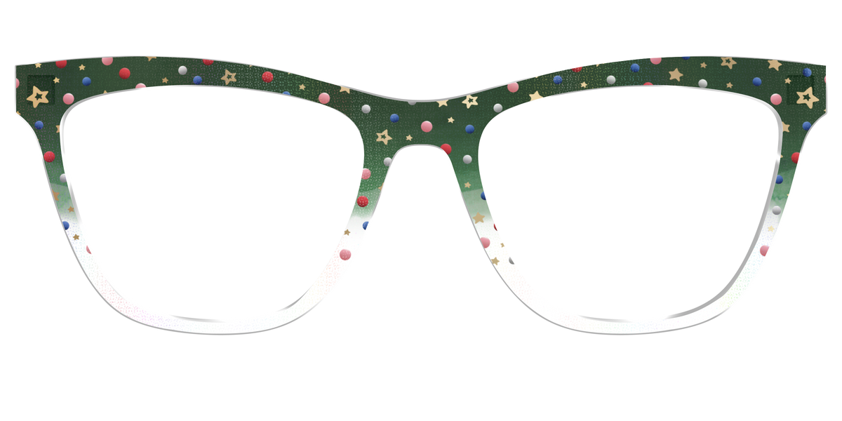 The Holiday Bauble with Foil Crystal - Front Top Image - Pair Eyewear