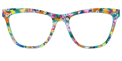 The Imaginative Tortoise with Bubble Glitter - Front Top Thumbnail - Pair Eyewear