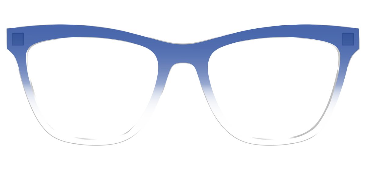 The Indigo Gradient Crystal - Front Top Image - Pair Eyewear