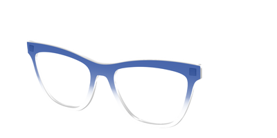 The Indigo Gradient Crystal - Angle Top Thumbnail - Pair Eyewear