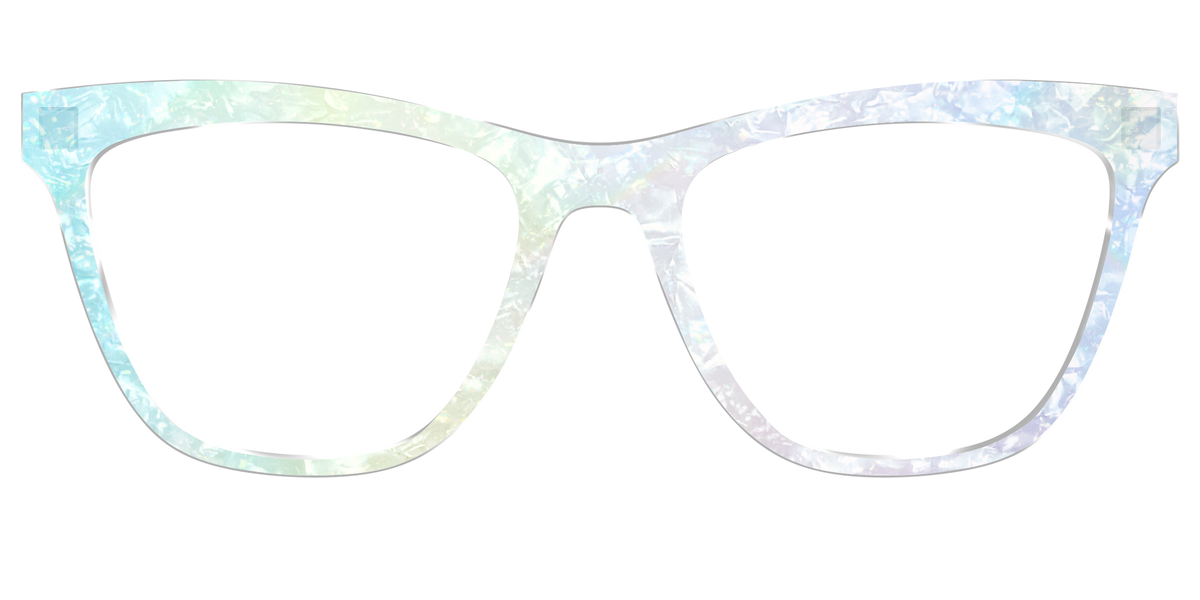 The Iridescent Pearl Marble Crystal - Front Top Image - Pair Eyewear