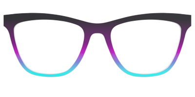 The Licorice to Seafoam Gradient - Front Top Thumbnail - Pair Eyewear