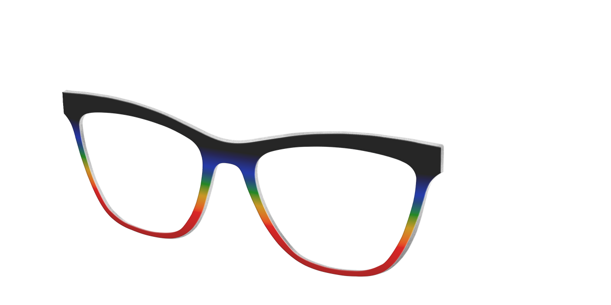 The Love Wins Gradient - Angle Top Image - Pair Eyewear