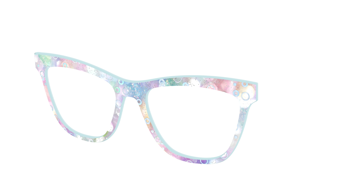 The Mermaid Bokeh with Bubble Glitter - Angle Top Image - Pair Eyewear