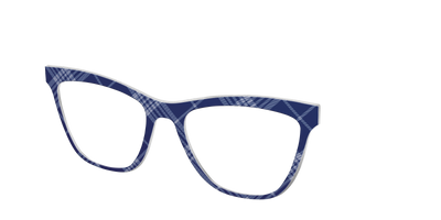 The Navy Twill Plaid - Angle Top Thumbnail - Pair Eyewear