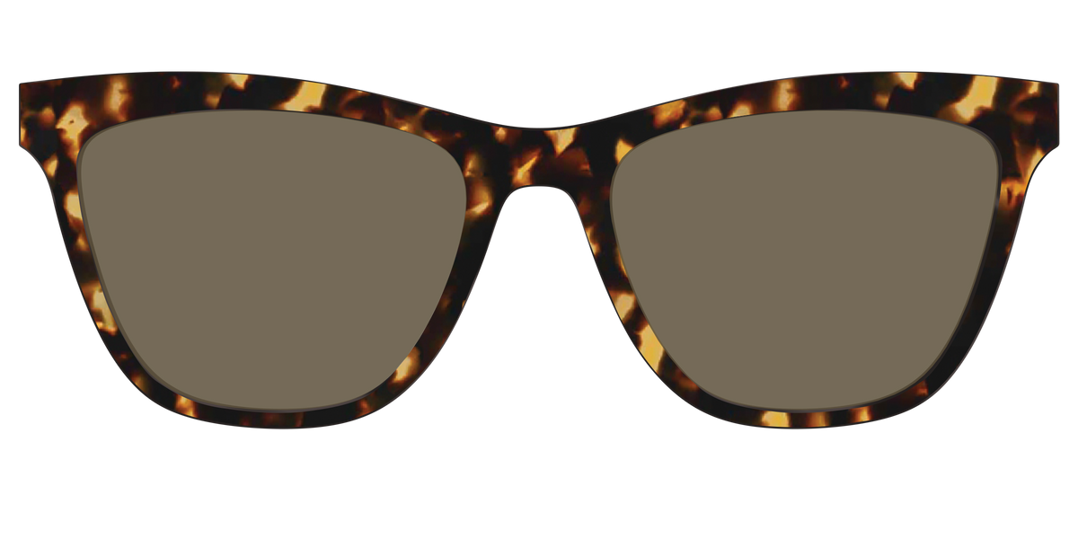 The Non-Polarized Tortoise Sun Top - Front Top Image - Pair Eyewear