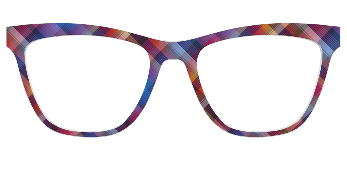 The Ombre Plaid - Front Top Image - Pair Eyewear