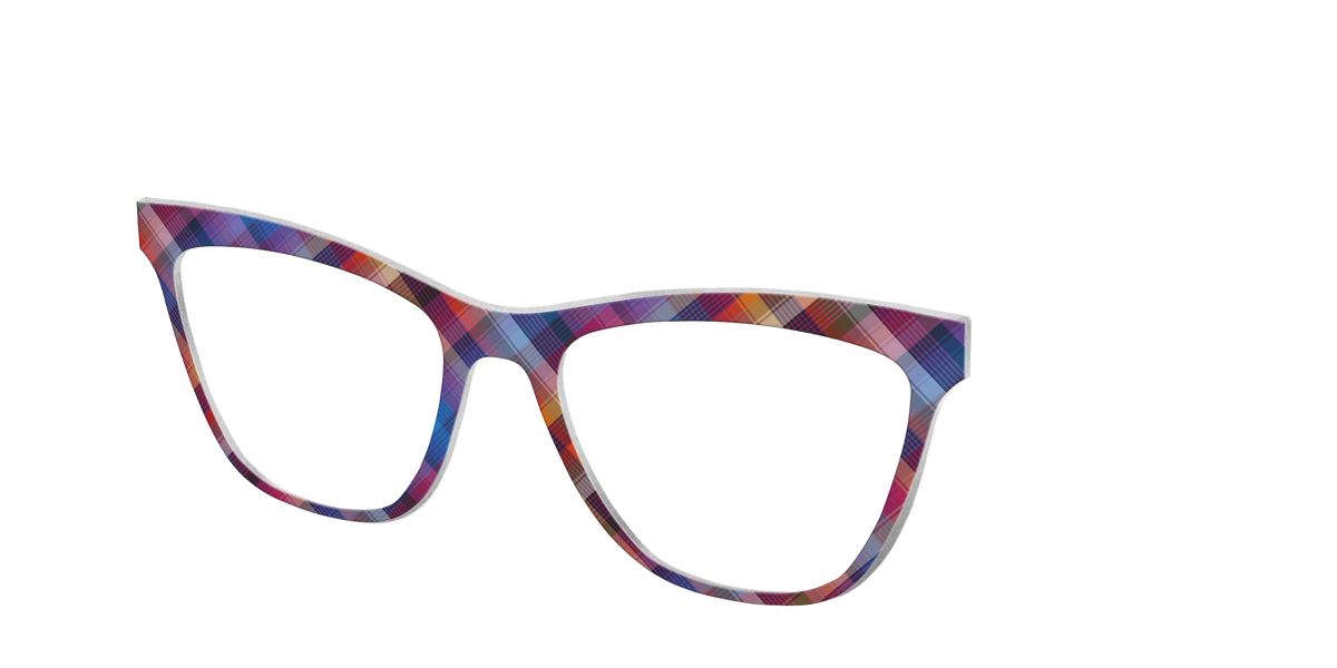 The Ombre Plaid - Angle Top Image - Pair Eyewear