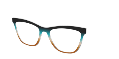 The Onyx to Rust Gradient - Angle Top Thumbnail - Pair Eyewear