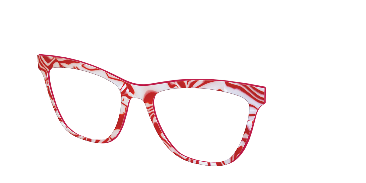 The Peppermint Swirl - Angle Top Image - Pair Eyewear