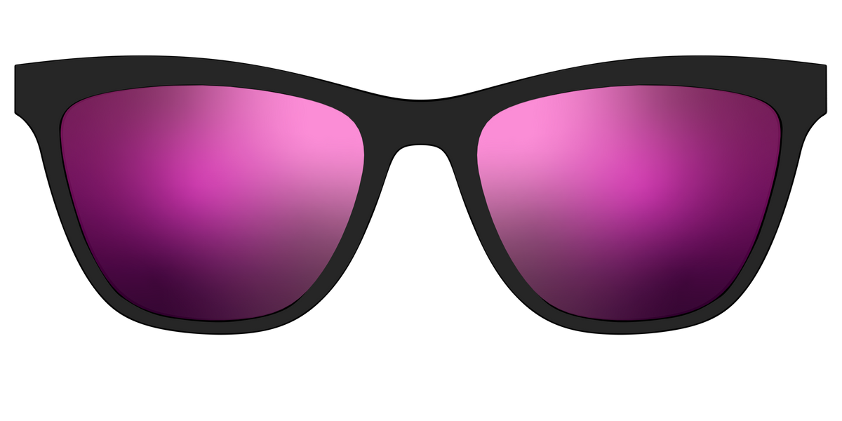 The Polarized Pink Reflective Sun Top - Front Top Image - Pair Eyewear