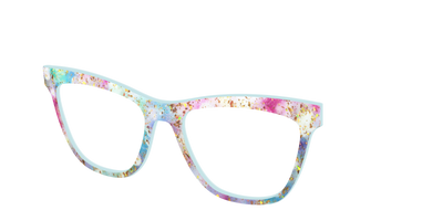 The Pixie Bokeh with Gold Flakes - Angle Top Thumbnail - Pair Eyewear