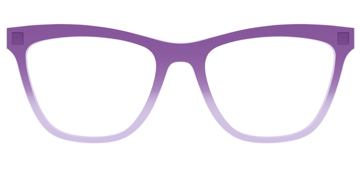 The Plum to Lilac Gradient Crystal - Front Top Image - Pair Eyewear