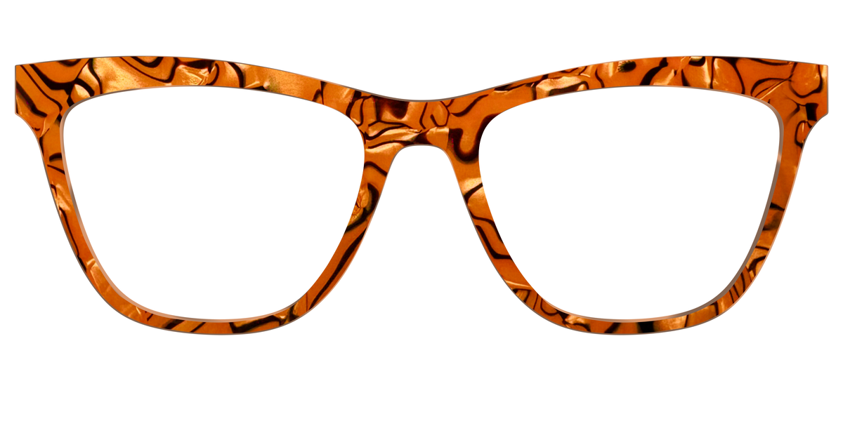 The Pumpkin Pearl Swirl - Front Top Image - Pair Eyewear