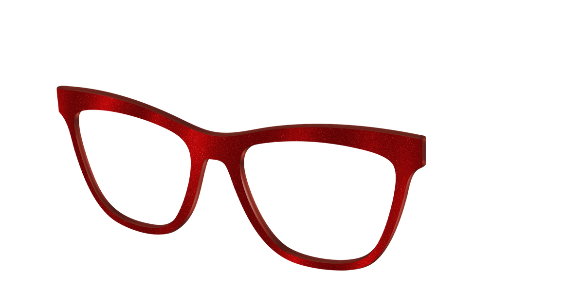 The Red Shimmer - Angle Top Image - Pair Eyewear
