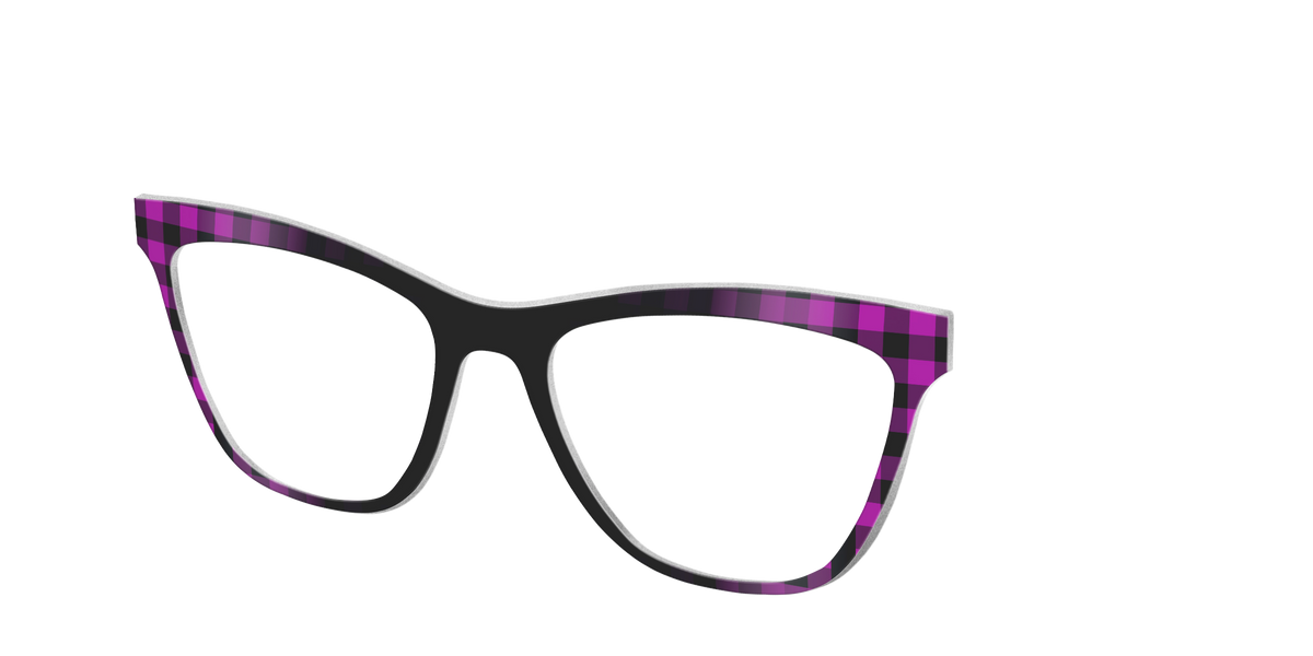 The Reimagined Plaid - Angle Top Image - Pair Eyewear