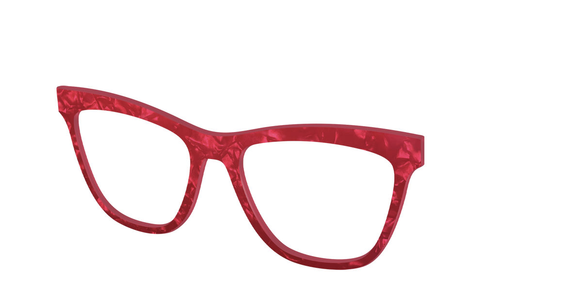 The Ruby Pearl Marble - Angle Top Image - Pair Eyewear