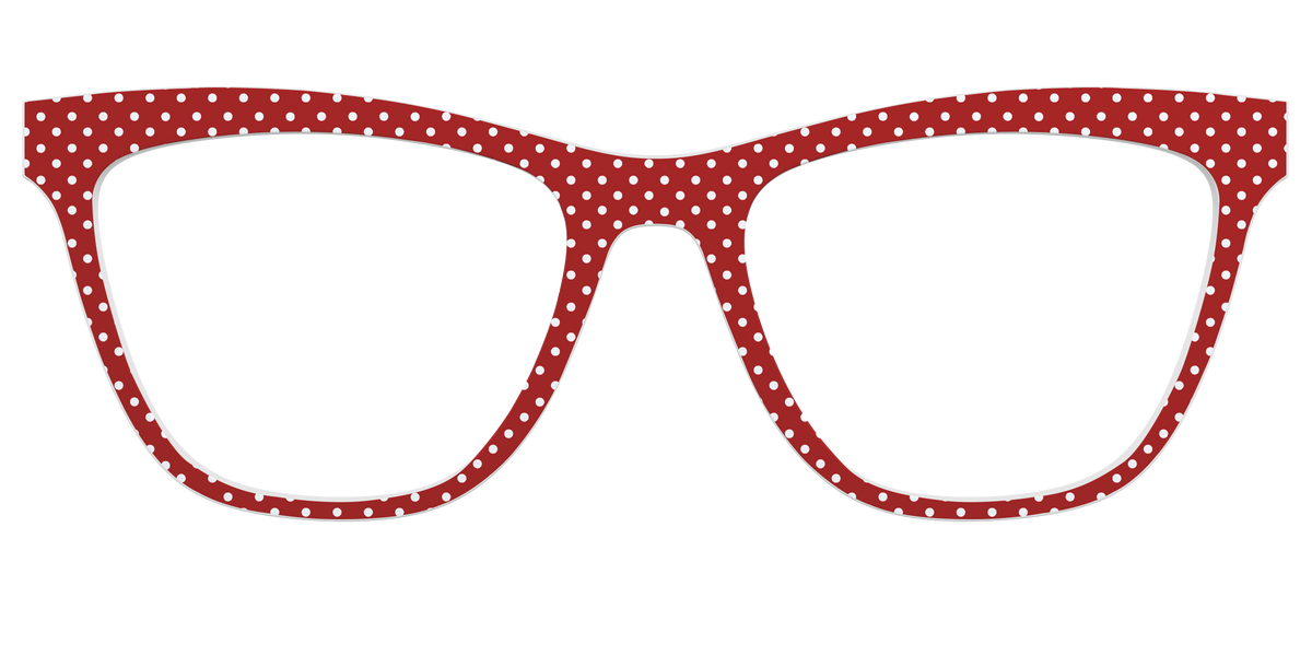 The Ruby Pin Dot - Front Top Image - Pair Eyewear