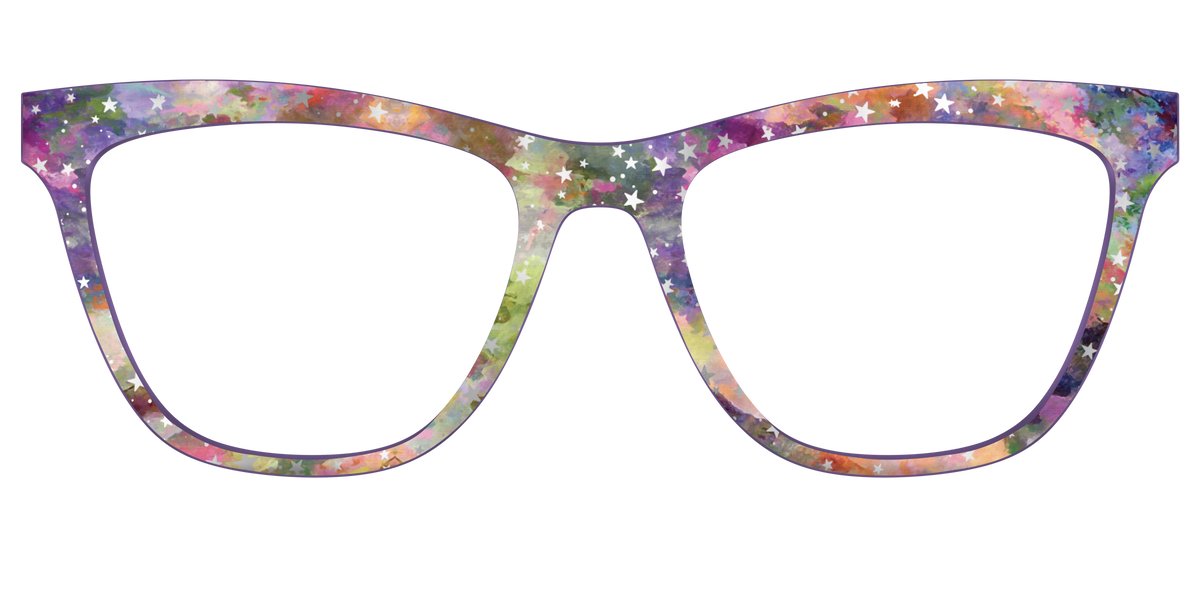 The Silver Foil Starry Sky - Front Top Image - Pair Eyewear