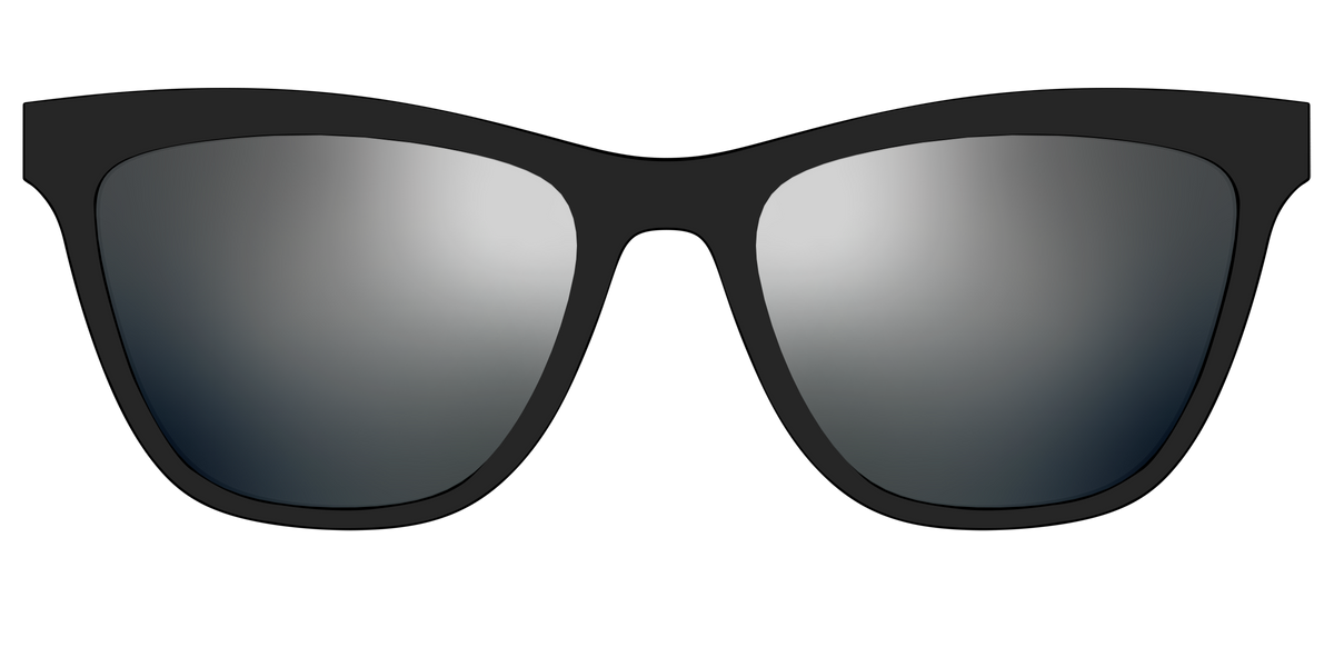The Polarized Silver Reflective Sun Top - Front Top Image - Pair Eyewear