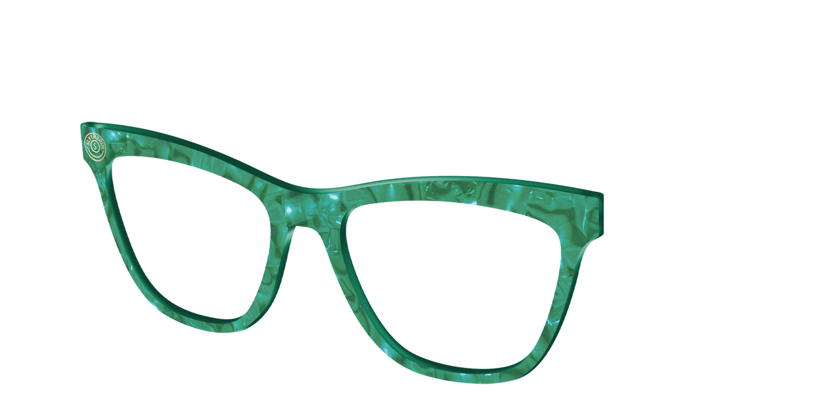 The Slytherin™ Pearl Tortoise - Angle Top Image - Pair Eyewear
