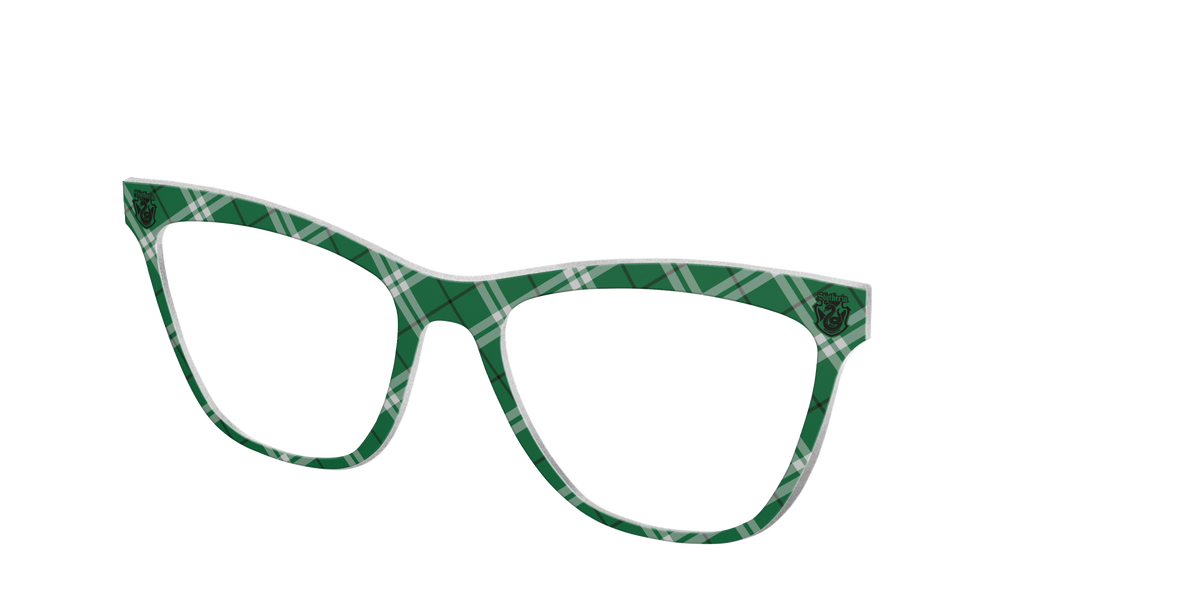 The Slytherin™ Plaid - Angle Top Image - Pair Eyewear