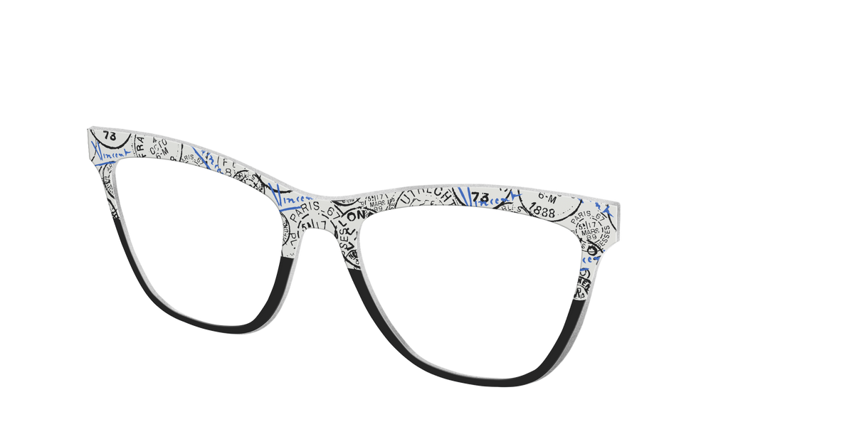 The Stamps Split - Angle Top Image - Pair Eyewear