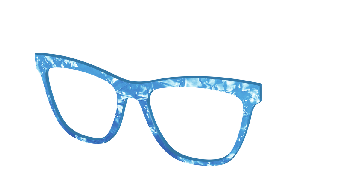 The Topaz Pearl Marble - Angle Top Image - Pair Eyewear