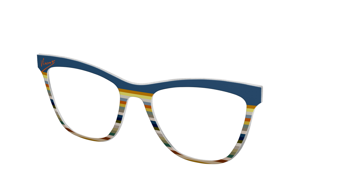 The Vincent Stripes - Angle Top Image - Pair Eyewear