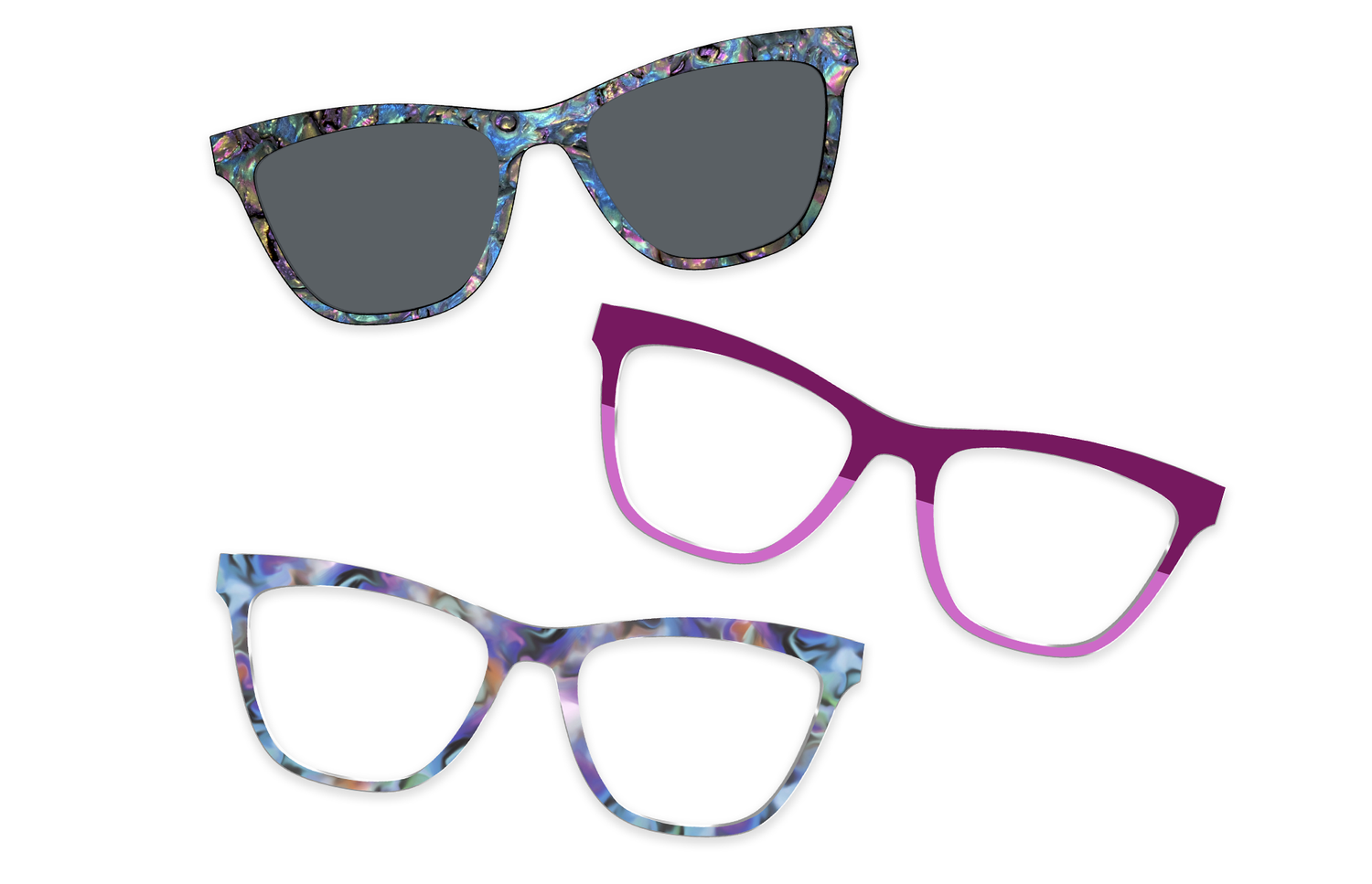 The Violet Wildflower Pairing Set - Product Image 4 - Pair Eyewear